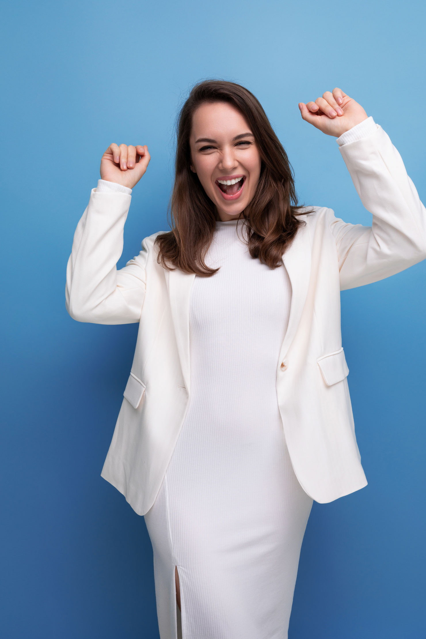 Excited woman